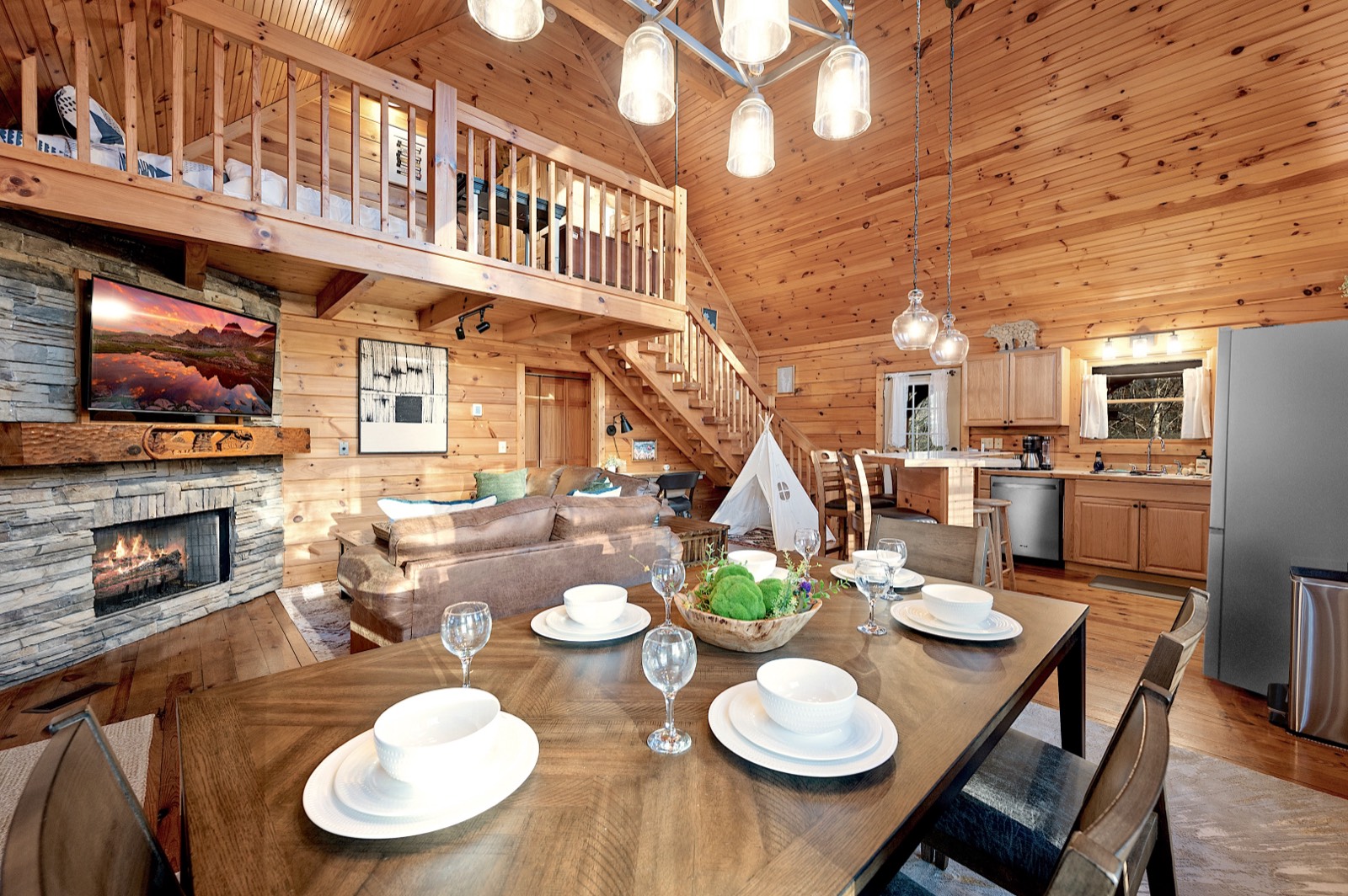 Master bedroom with king bed